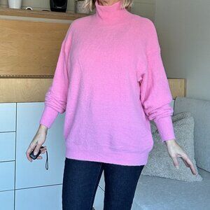 Aritzia Wilfred Free Bubblegum Pink Turtleneck Sweater in Size XS